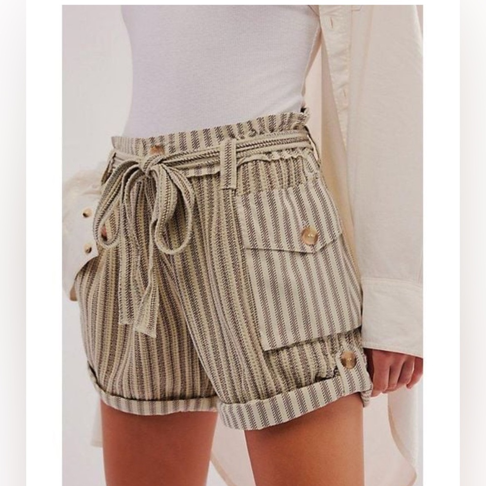 Free People FP One Harriet Striped Shorts. NWOT. - Picture 6 of 7